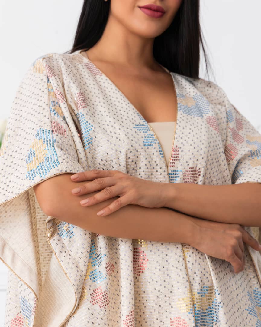 A joyful abaya that brings happiness to every step. Designed to make you feel vibrant