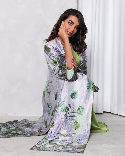 green opal abaya